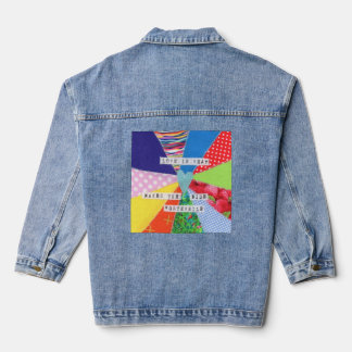 Liefde citeert gezegden denim jacket