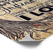 Liefde citeert mijn man, Trendy Gift Poster (Hoek)