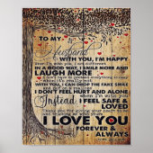 Liefde citeert mijn man, Trendy Gift Poster (Voorkant)