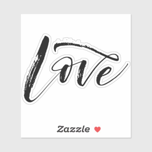 Liefde Clear Vinyl Custom Cut Sticker (Vel)