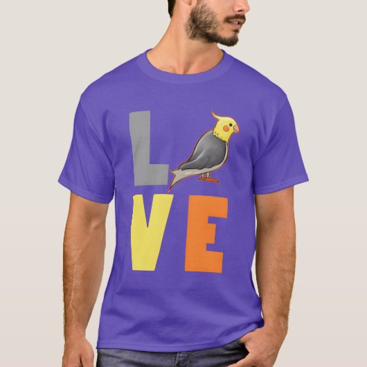 Liefde Cockatiel meisje T-shirt (Voorkant)