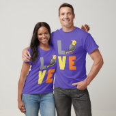 Liefde Cockatiel meisje T-shirt (Unisex)