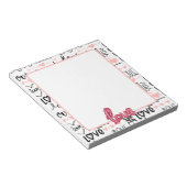 Liefde collectie met liefdesballon a3 notitieblok (Schuin)
