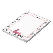 Liefde collectie met liefdesballon a3 notitieblok (Linkerzijde)