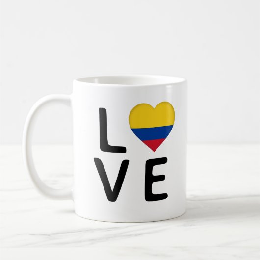 Liefde - Colombiaanse vlag Koffiemok (Links)