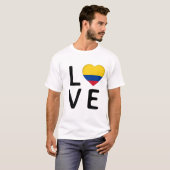Liefde - Colombiaanse vlag T-shirt (Voorkant volledig)