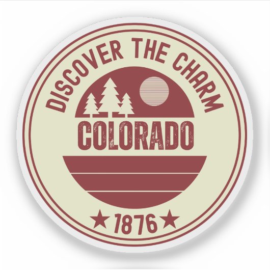 Liefde Colorado - Cute CO Staat Cadeau Sticker (Voorkant)