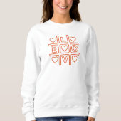 Liefde & Comfort Valentijnsdag Sweatshirt (Voorkant)