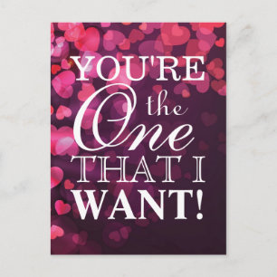 Liefde concept met hart briefkaart