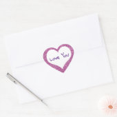 Liefde,  conversatie-harten hart sticker (Envelop)