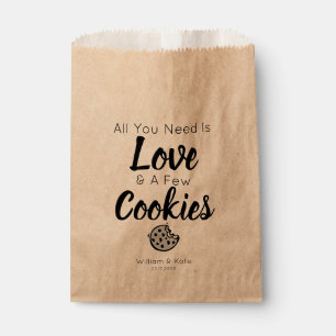 Liefde Cookies Behandel Bruiloft Favor Bag Bedankzakje