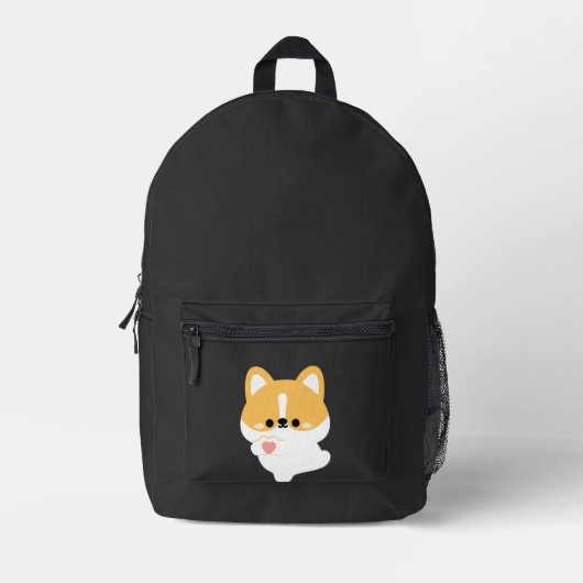 Liefde Corgi Bedrukte Rugzak (Voorkant)