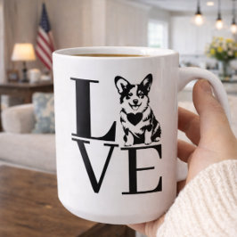 'LIEFDE' Corgi-liefhebbers Hondenmoeders Huisdier Koffiemok