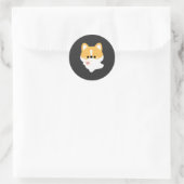 Liefde Corgi Ronde Sticker (Tas)