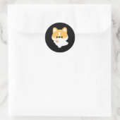 Liefde Corgi Ronde Sticker (Tas)
