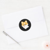 Liefde Corgi Ronde Sticker (Envelop)