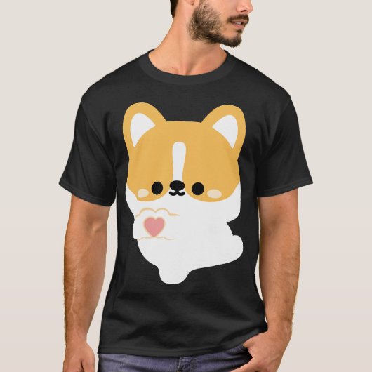 Liefde Corgi T-shirt (Voorkant)