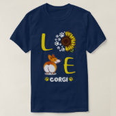 Liefde Corgi T-shirt (Design voorkant)