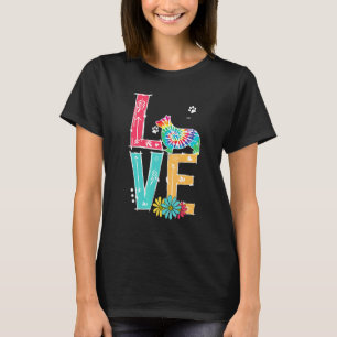 Liefde Corgi Tie Dye Regenboog Corgi T-shirt