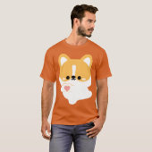Liefde Corgi vriend T-shirt (Voorkant volledig)
