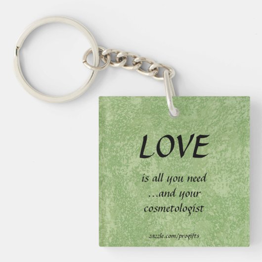 Liefde Cosmetologist Sleutelhanger (Voorkant)
