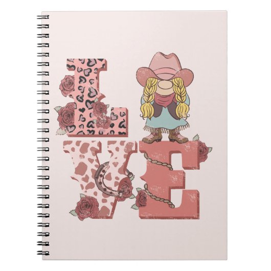 Liefde & Cowgirl Spirit –  Country Style Notitieboek (Voorkant)