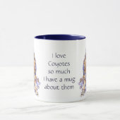 Liefde Coyotes, zo'n fun Quote Gezegde Mok (Midden)