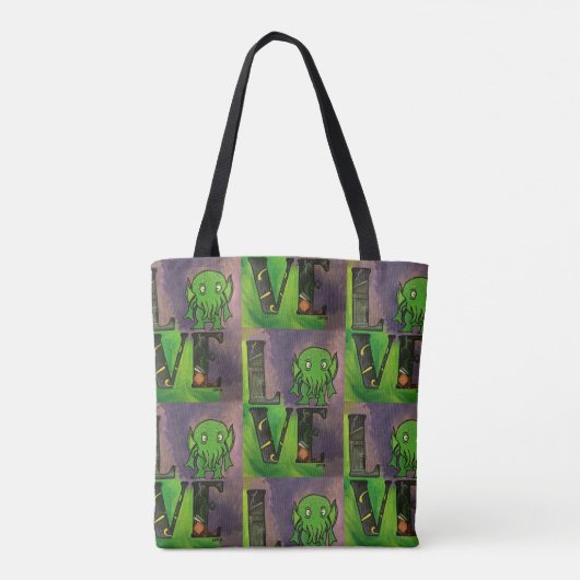 LIEFDE Cthulhu Herhalend Tas (Achterkant)