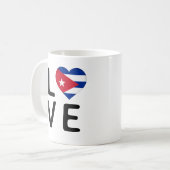 Liefde - Cuba vlag Koffiemok (Voorkant links)