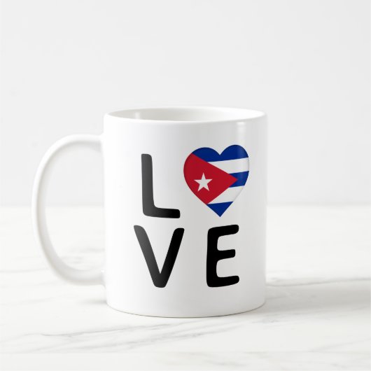 Liefde - Cuba vlag Koffiemok (Links)