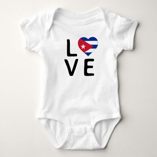 Liefde - Cuba vlag Romper (Voorkant)