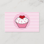 Liefde cupcake visitekaartjes (Voorkant)