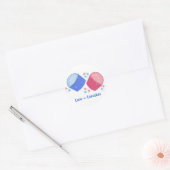 Liefde = Cupcakes Ronde Sticker (Envelop)