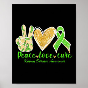 Liefde Cure Groen Lint Nierziekte Bewustzijn 1 Poster
