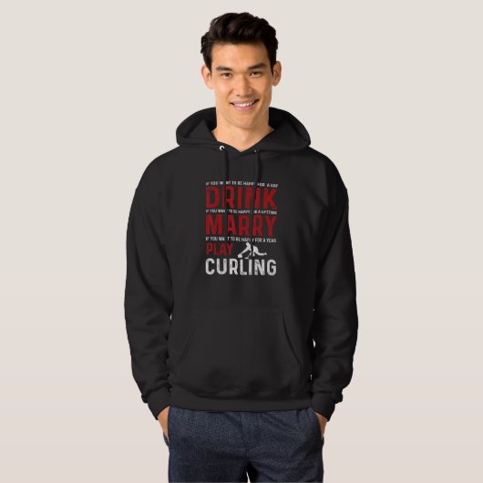 Liefde Curling Team Hoodie (Voorkant volledig)