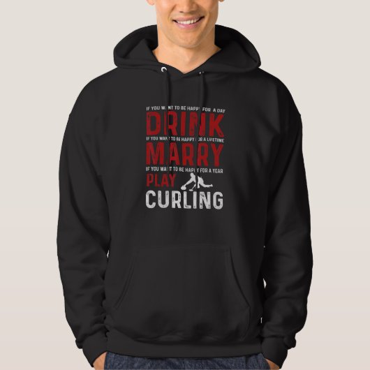 Liefde Curling Team Hoodie (Voorkant)