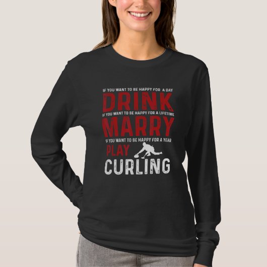 Liefde Curling Team T-shirt (Voorkant)