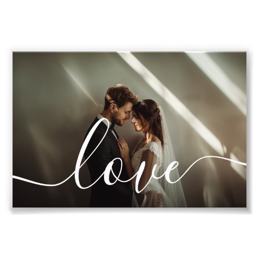 'Liefde' Custom koppel foto Afdruk (Voorkant)