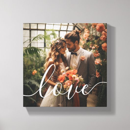 'Liefde' Custom koppel foto Canvas Afdruk (Voorkant)