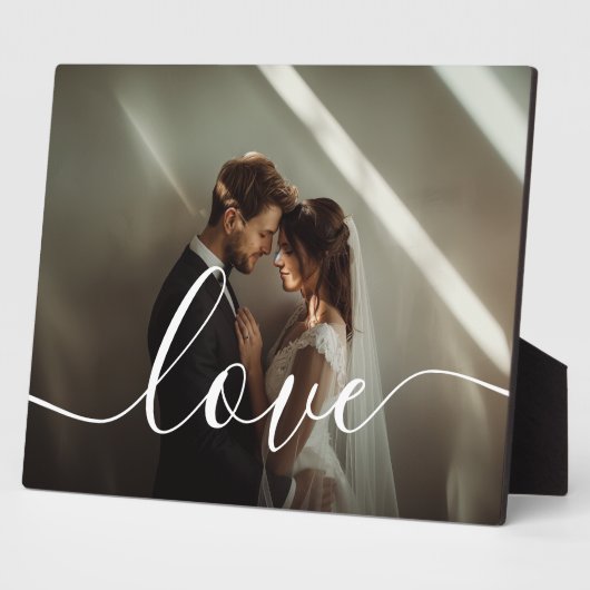 'Liefde' Custom koppel foto Fotoplaat (Zijkant)