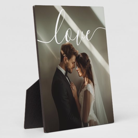 'Liefde' Custom koppel foto Fotoplaat (Zijkant)