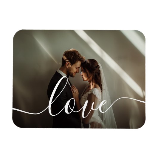 'Liefde' Custom koppel foto Magneet (Horizontaal)