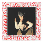 Liefde Custom Word Art | Valentijn Classic Rood Wi Kubus (Voorkant)