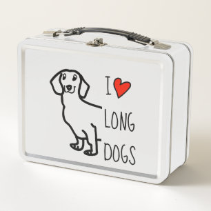 Liefde Dachshond Hond Schattige Tekening