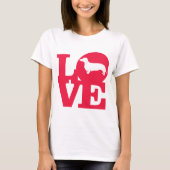 Liefde Dachshunds!!! T-shirt (Voorkant)