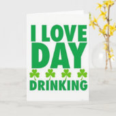 Liefde Dag Drinken St. Patrick Kaart (Gele Bloem)