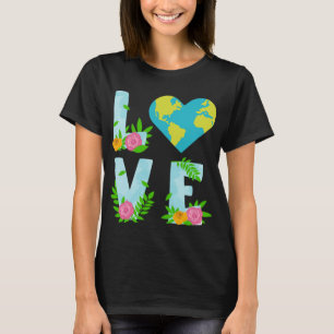 Liefde Dag Klimaatverandering T-shirt