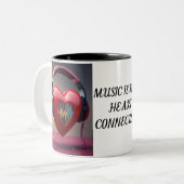 "Liefde dagelijks gebrouwen" Tweekleurige Koffiemok (Voorkant links)