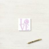 Liefde Dahlia Lavendel Klassiek Post-it® Notes (Op bureau)