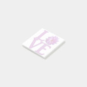Liefde Dahlia Lavendel Klassiek Post-it® Notes (Schuin)